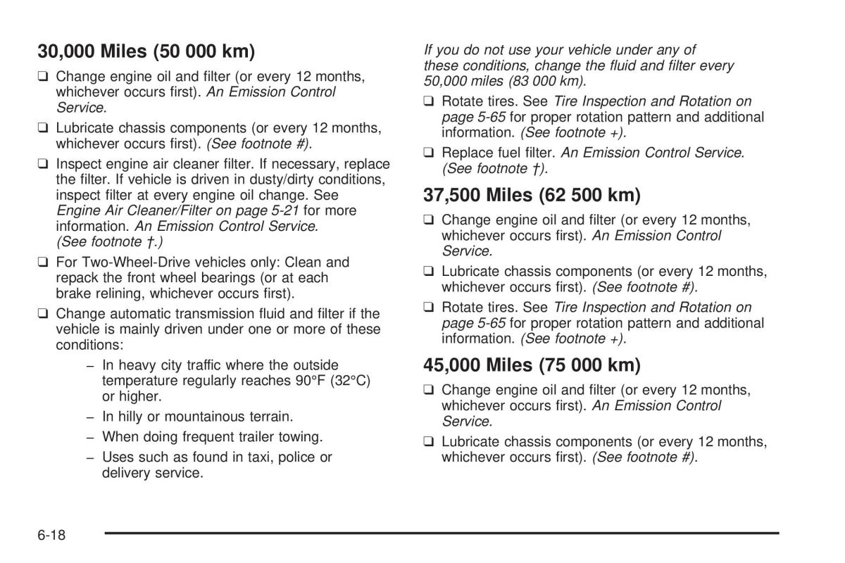 Chevrolet Astro II 2 owners manual / page 332