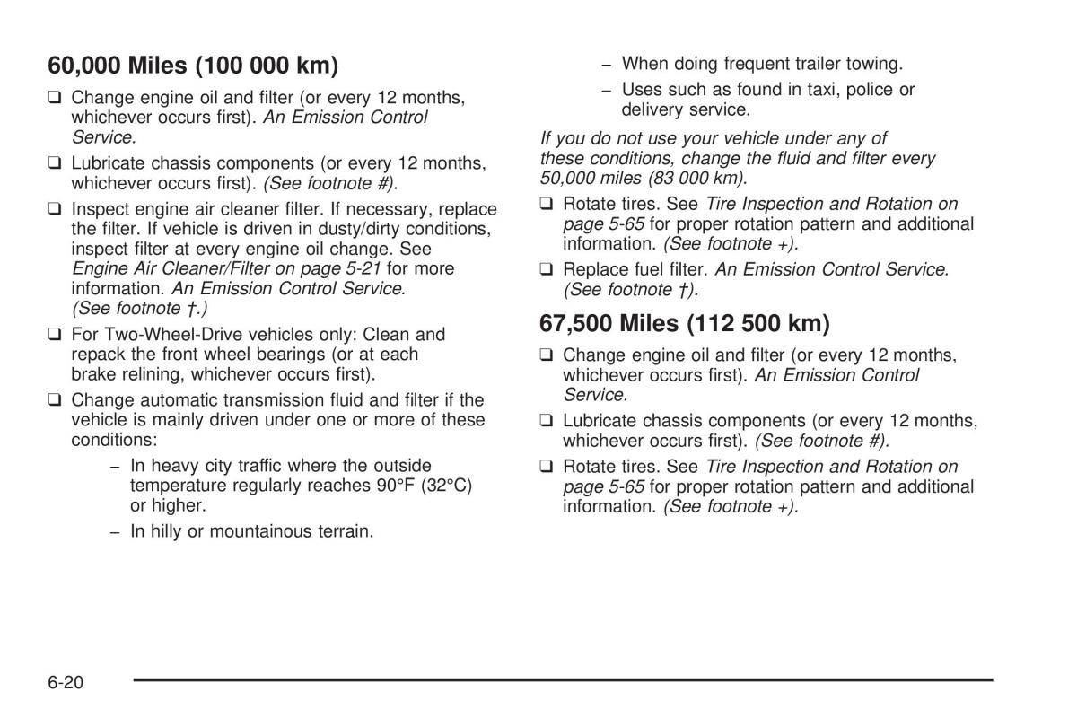 Chevrolet Astro II 2 owners manual / page 334