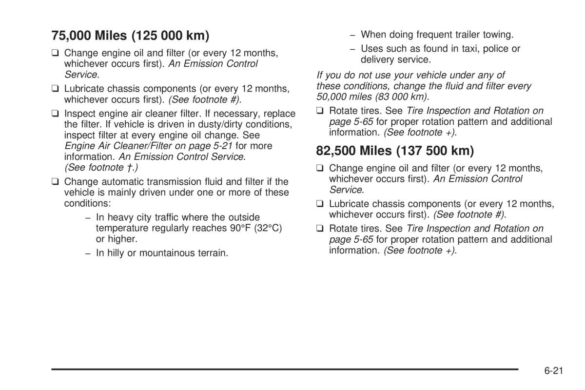 Chevrolet Astro II 2 owners manual / page 335