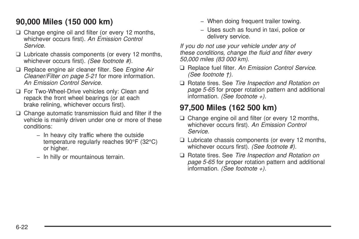 Chevrolet Astro II 2 owners manual / page 336