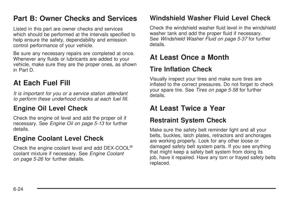 Chevrolet Astro II 2 owners manual / page 338