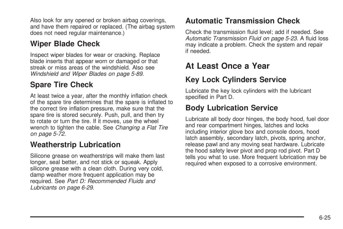 Chevrolet Astro II 2 owners manual / page 339