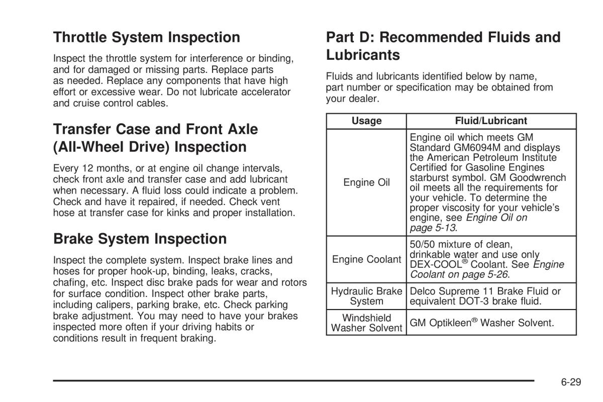 Chevrolet Astro II 2 owners manual / page 343