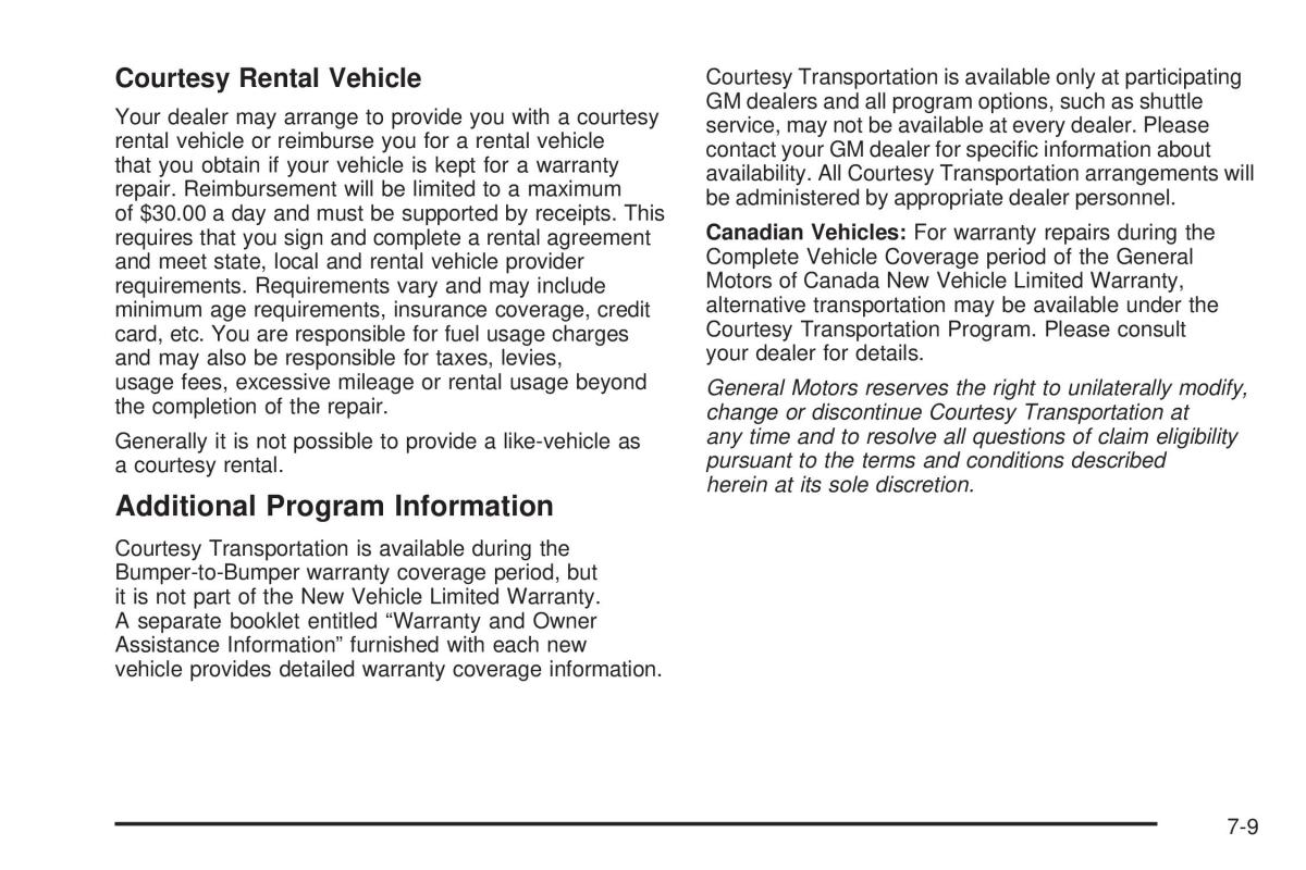 Chevrolet Astro II 2 owners manual / page 357