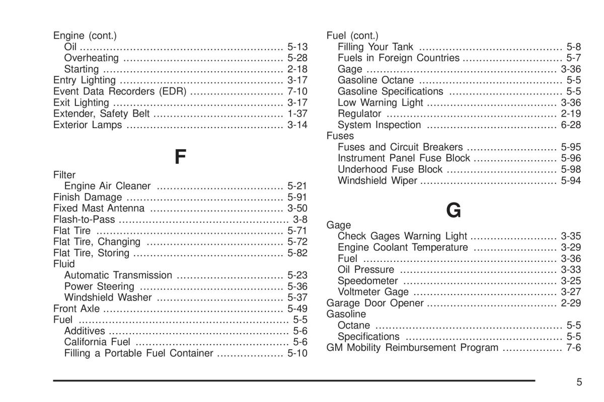 Chevrolet Astro II 2 owners manual / page 367