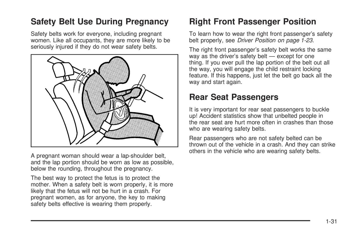 Chevrolet Astro II 2 owners manual / page 37