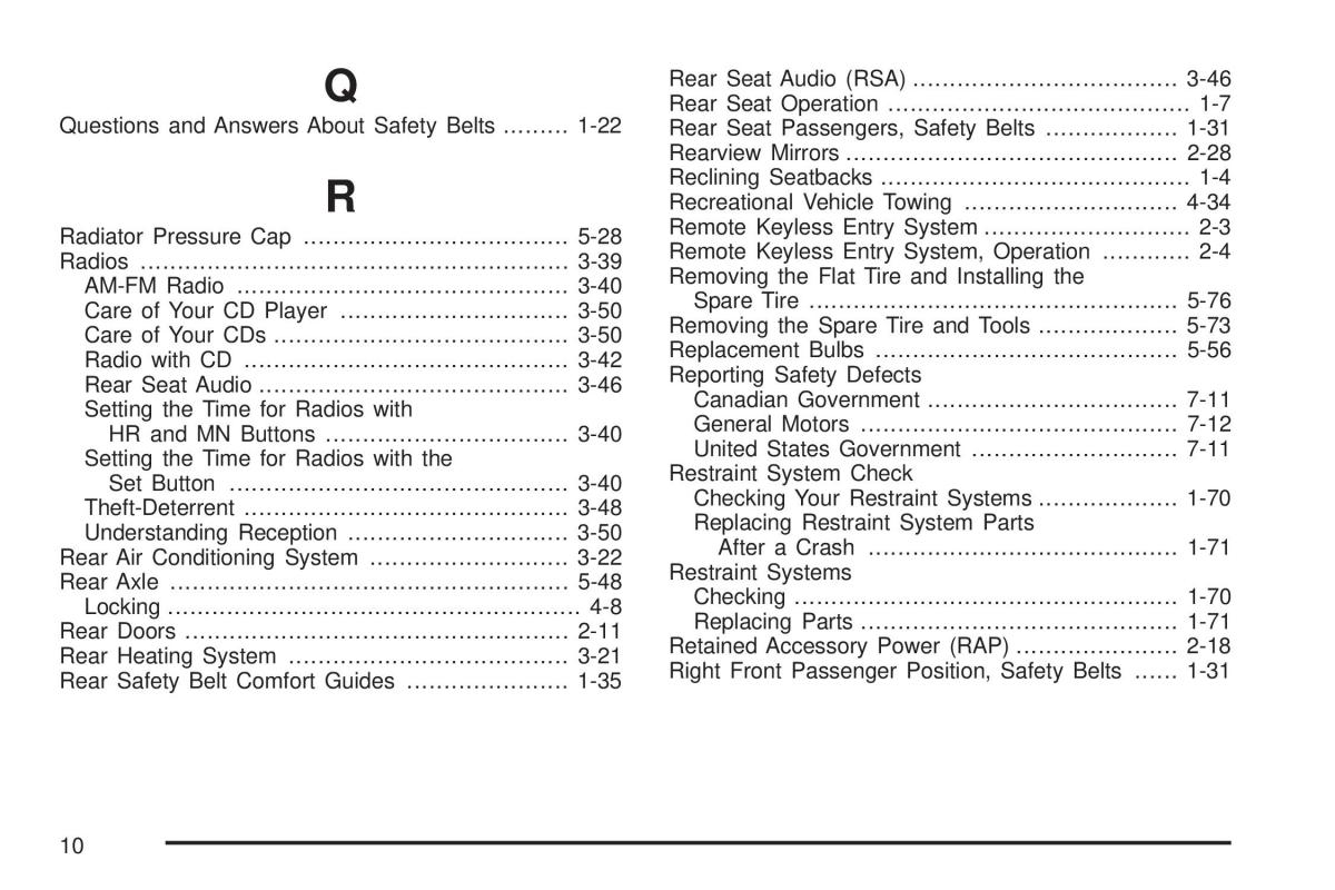 Chevrolet Astro II 2 owners manual / page 372