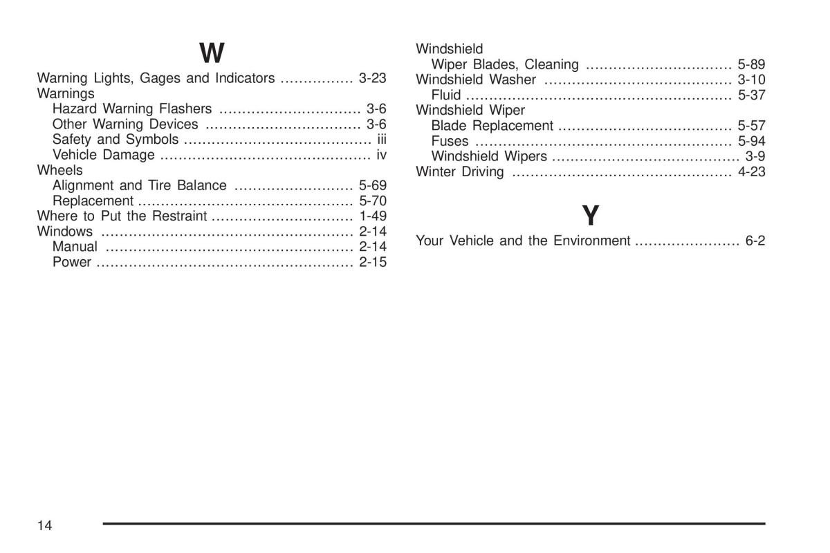 Chevrolet Astro II 2 owners manual / page 376