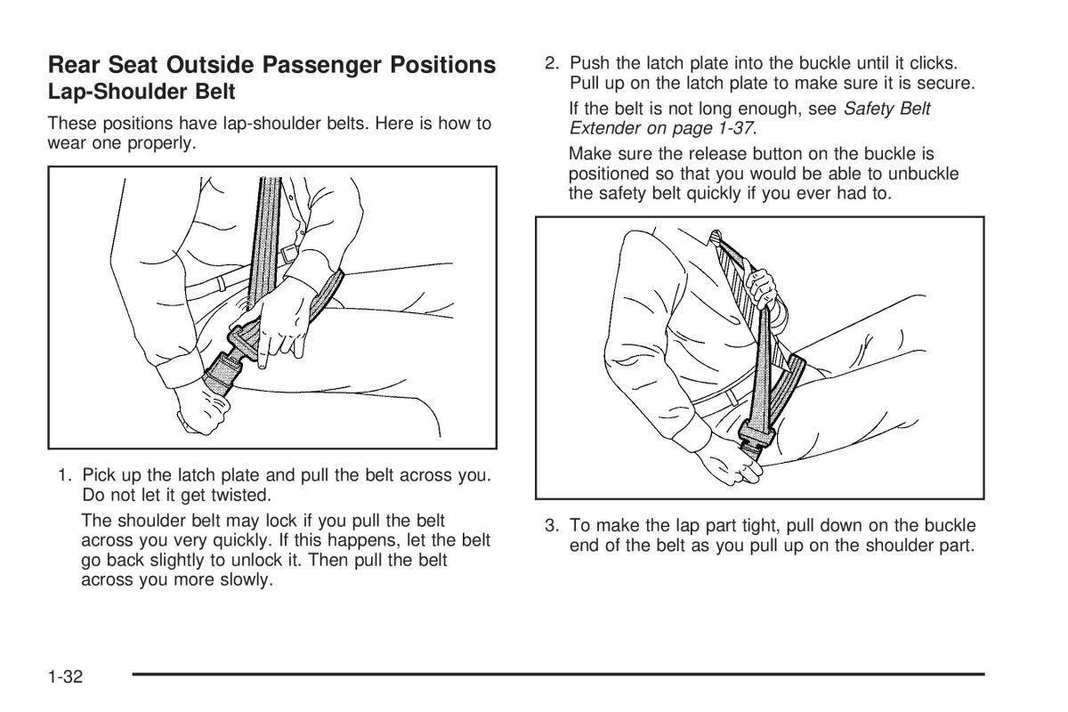 Chevrolet Astro II 2 owners manual / page 38