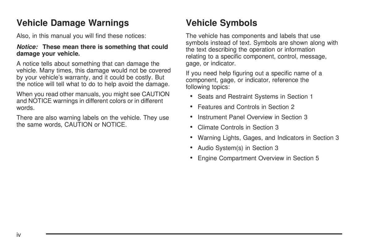 Chevrolet Astro II 2 owners manual / page 4