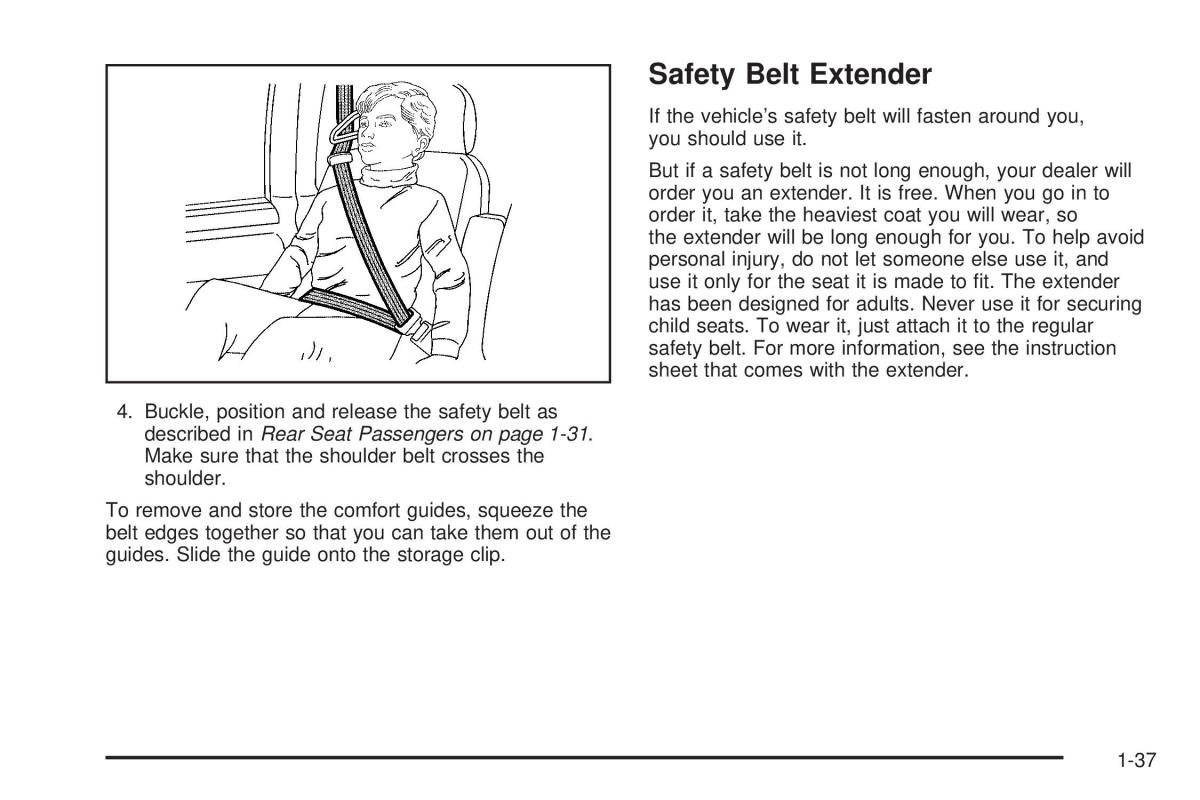 Chevrolet Astro II 2 owners manual / page 43