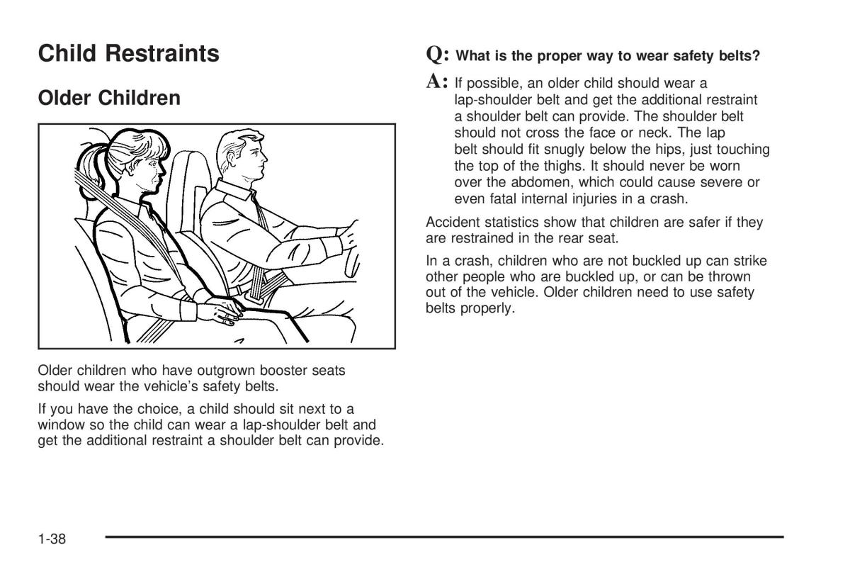 Chevrolet Astro II 2 owners manual / page 44