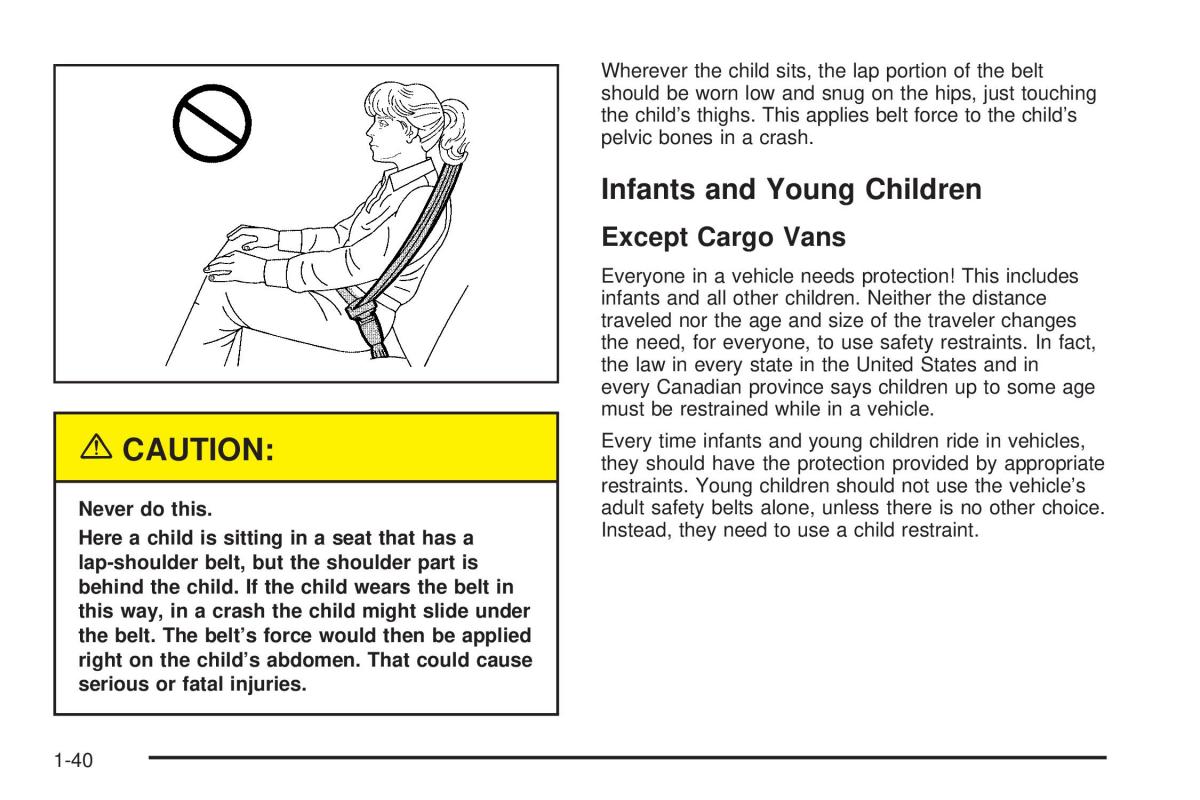 Chevrolet Astro II 2 owners manual / page 46