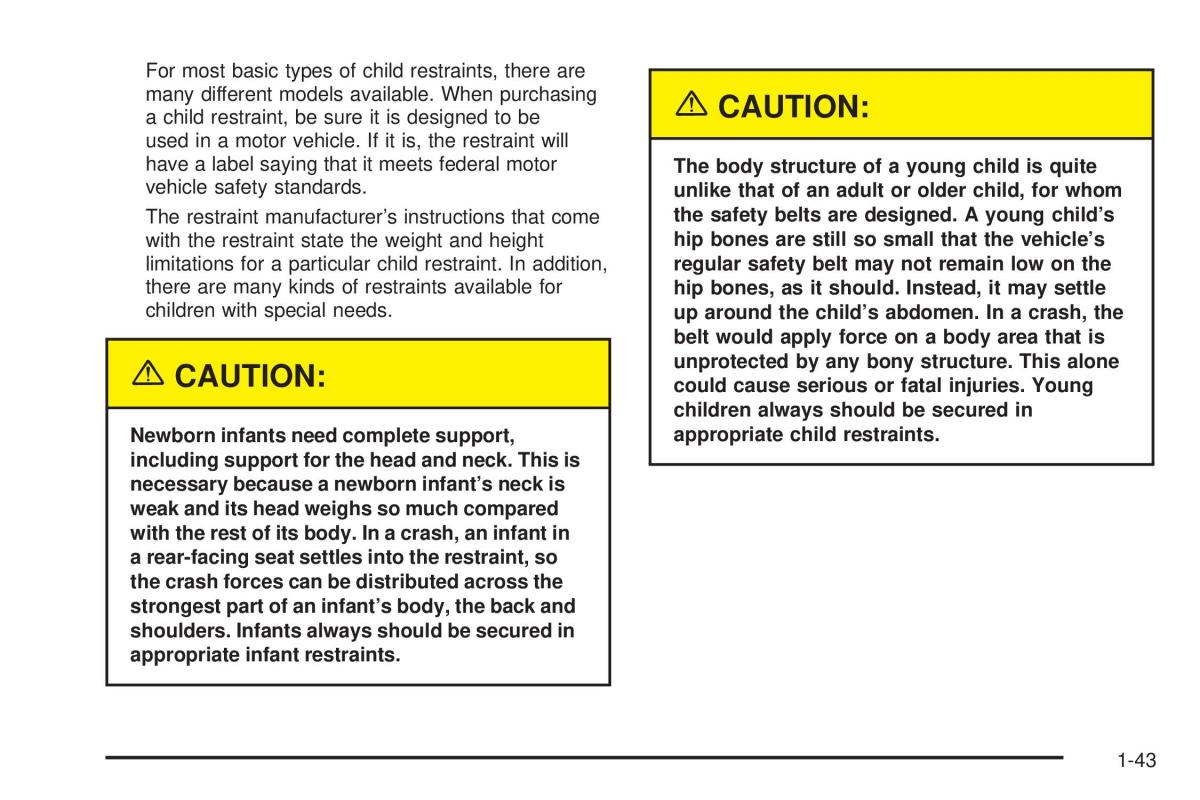 Chevrolet Astro II 2 owners manual / page 49