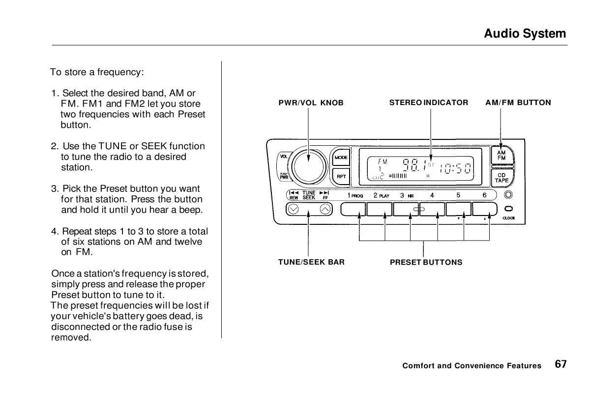 manual  Honda Civic VI 6 Hatchback owners manual / page 63