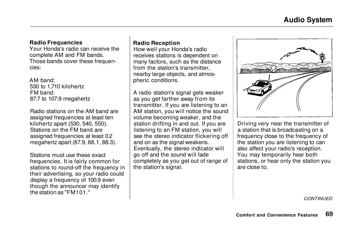 manual  Honda Civic VI 6 Hatchback owners manual / page 65