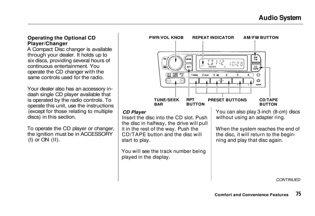 manual  Honda Civic VI 6 Hatchback owners manual / page 71