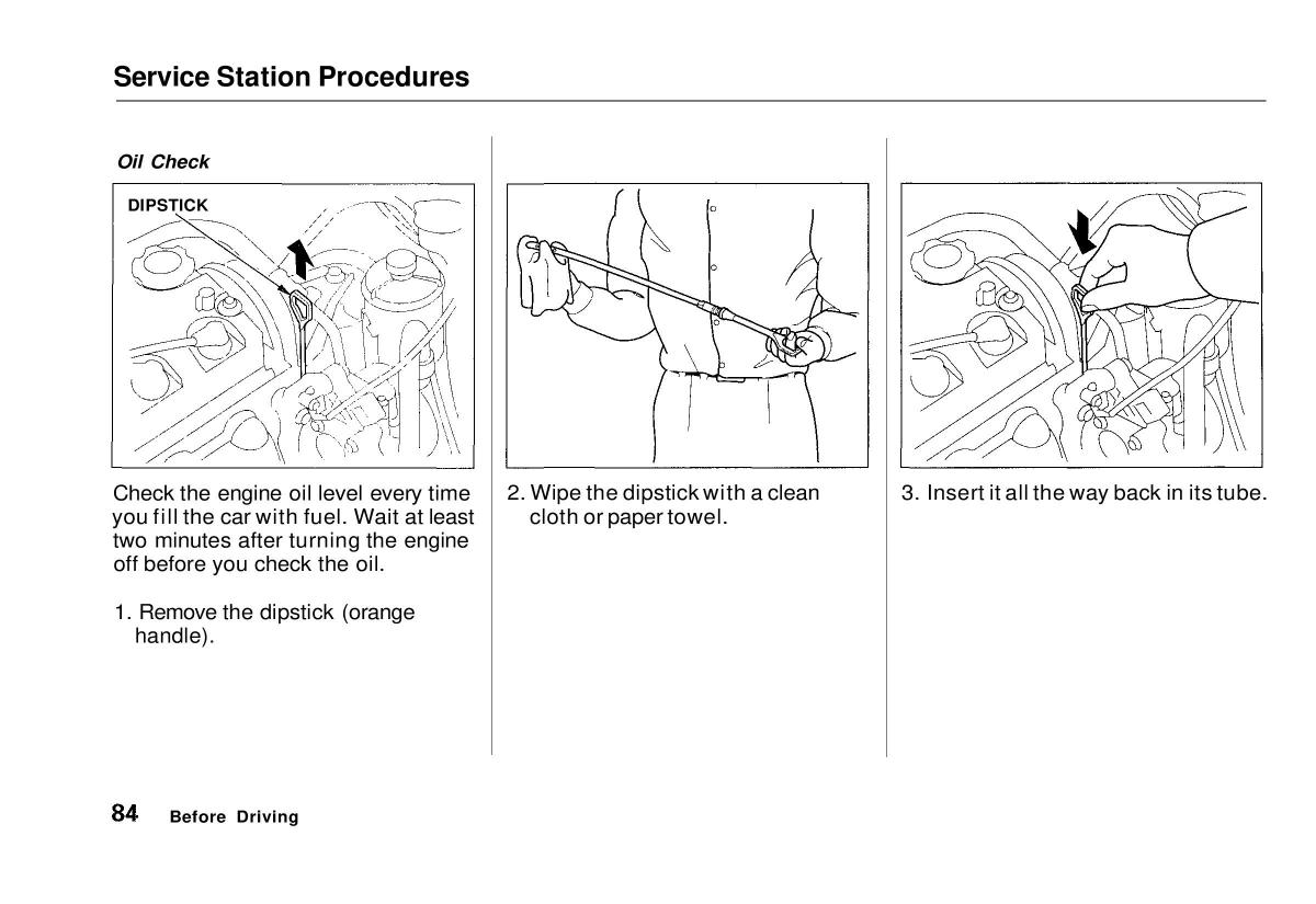 manual  Honda Civic VI 6 Hatchback owners manual / page 80