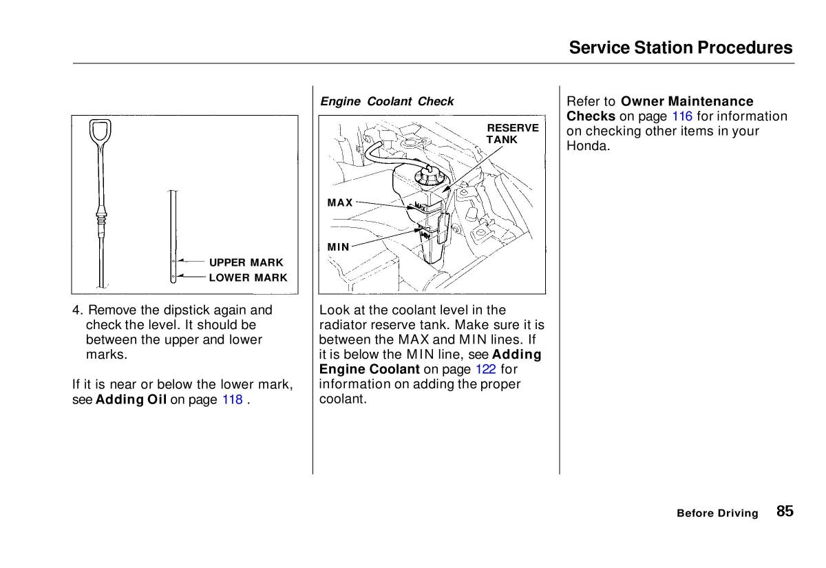 manual  Honda Civic VI 6 Hatchback owners manual / page 81