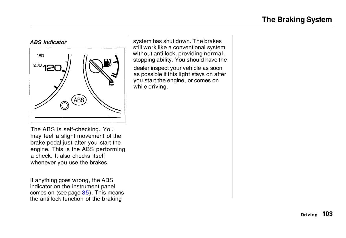 manual  Honda Civic VI 6 Hatchback owners manual / page 99