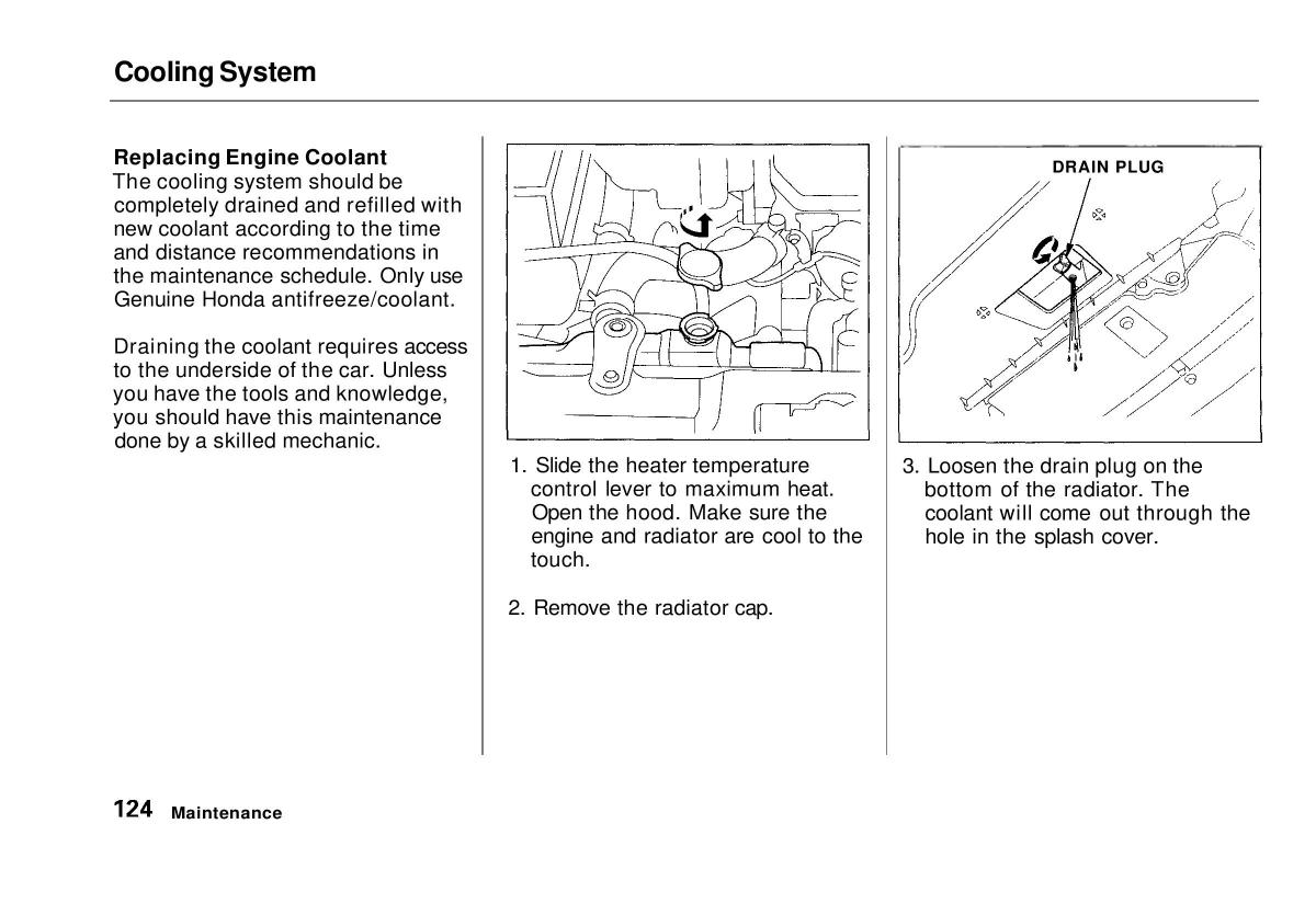 manual  Honda Civic VI 6 Hatchback owners manual / page 119