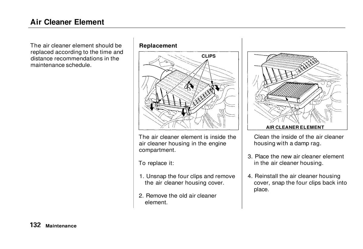 manual  Honda Civic VI 6 Hatchback owners manual / page 127