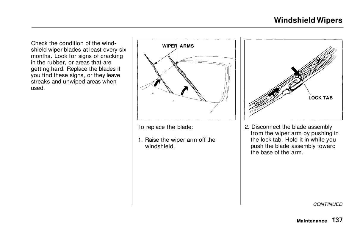 manual  Honda Civic VI 6 Hatchback owners manual / page 132