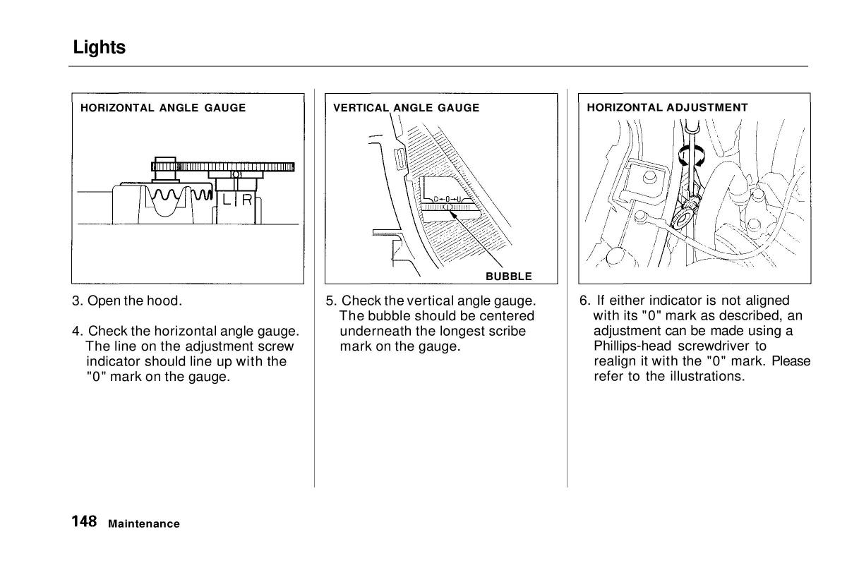 manual  Honda Civic VI 6 Hatchback owners manual / page 143