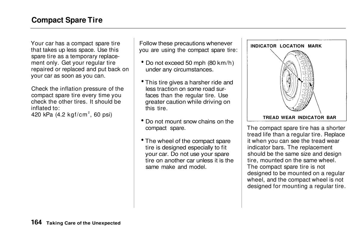 manual  Honda Civic VI 6 Hatchback owners manual / page 159