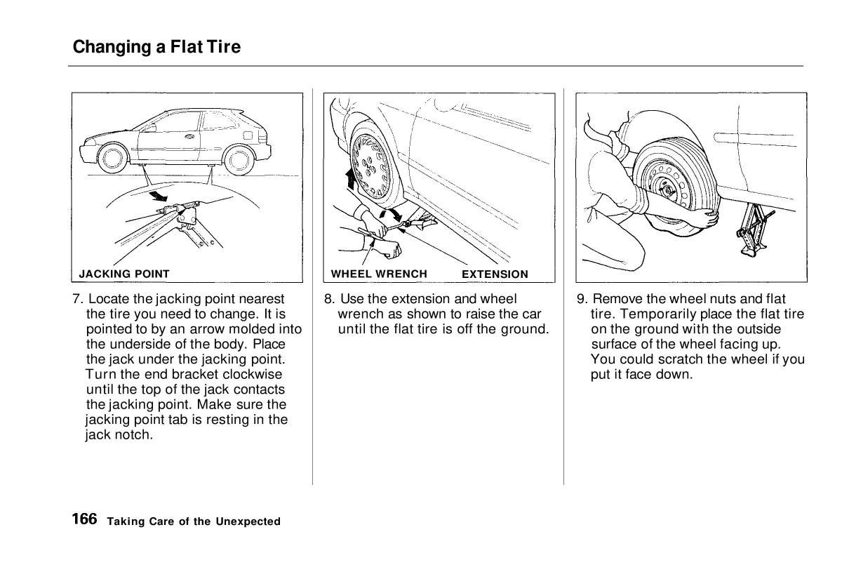 manual  Honda Civic VI 6 Hatchback owners manual / page 161