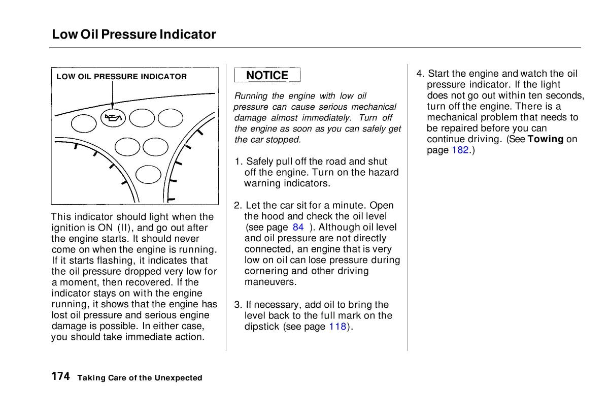 manual  Honda Civic VI 6 Hatchback owners manual / page 169