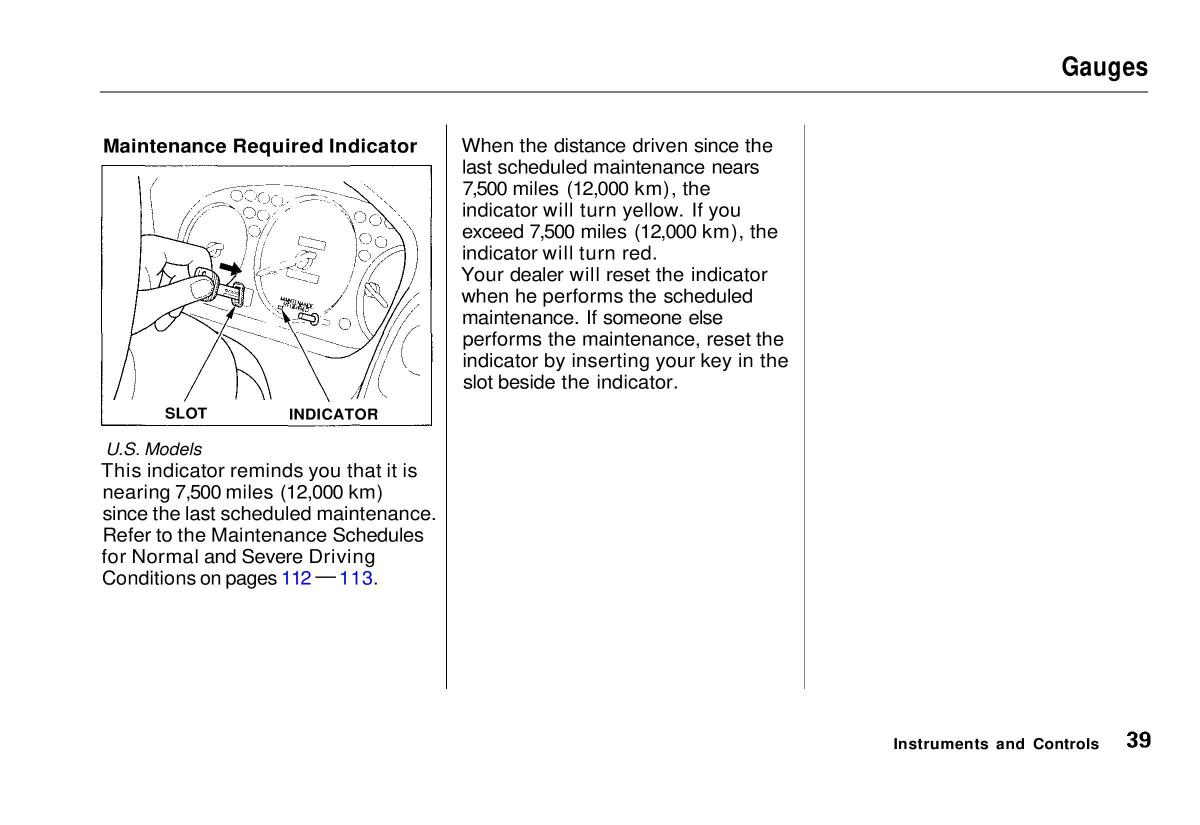 manual  Honda Civic VI 6 Hatchback owners manual / page 36