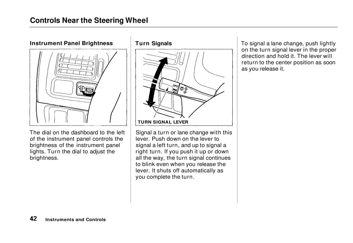 Honda Civic VI 6 Hatchback owners manual / page 39