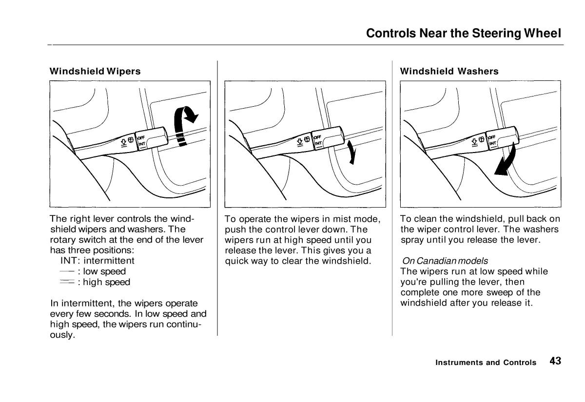 manual  Honda Civic VI 6 Hatchback owners manual / page 40