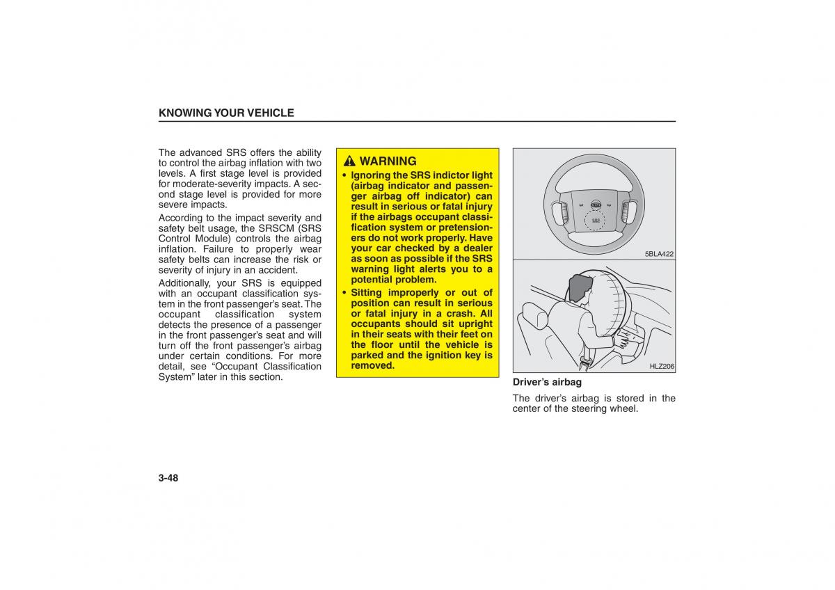 Kia Sorento I 1 owners manual / page 57