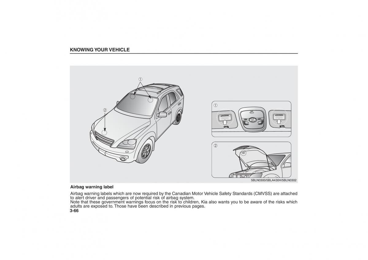 Kia Sorento I 1 owners manual / page 75