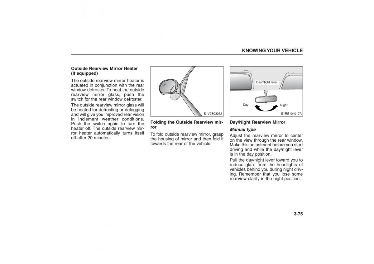 Kia Sorento I 1 owners manual / page 84