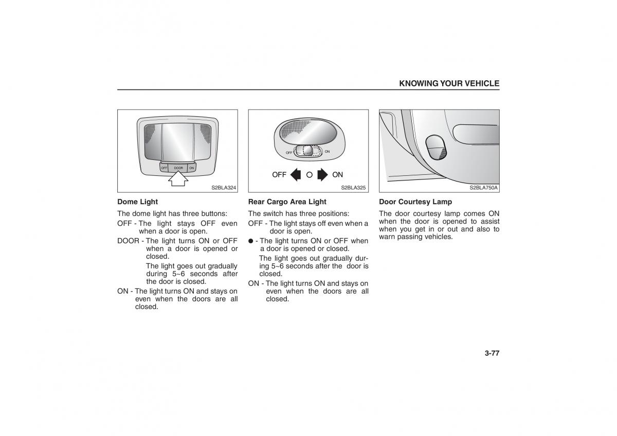 Kia Sorento I 1 owners manual / page 86