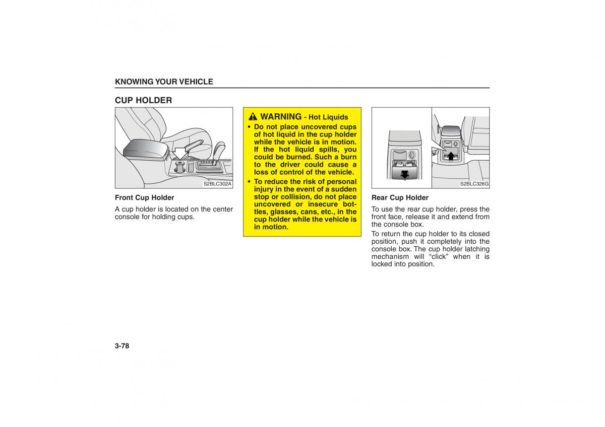 Kia Sorento I 1 owners manual / page 87