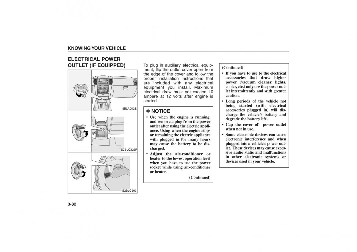 Kia Sorento I 1 owners manual / page 91