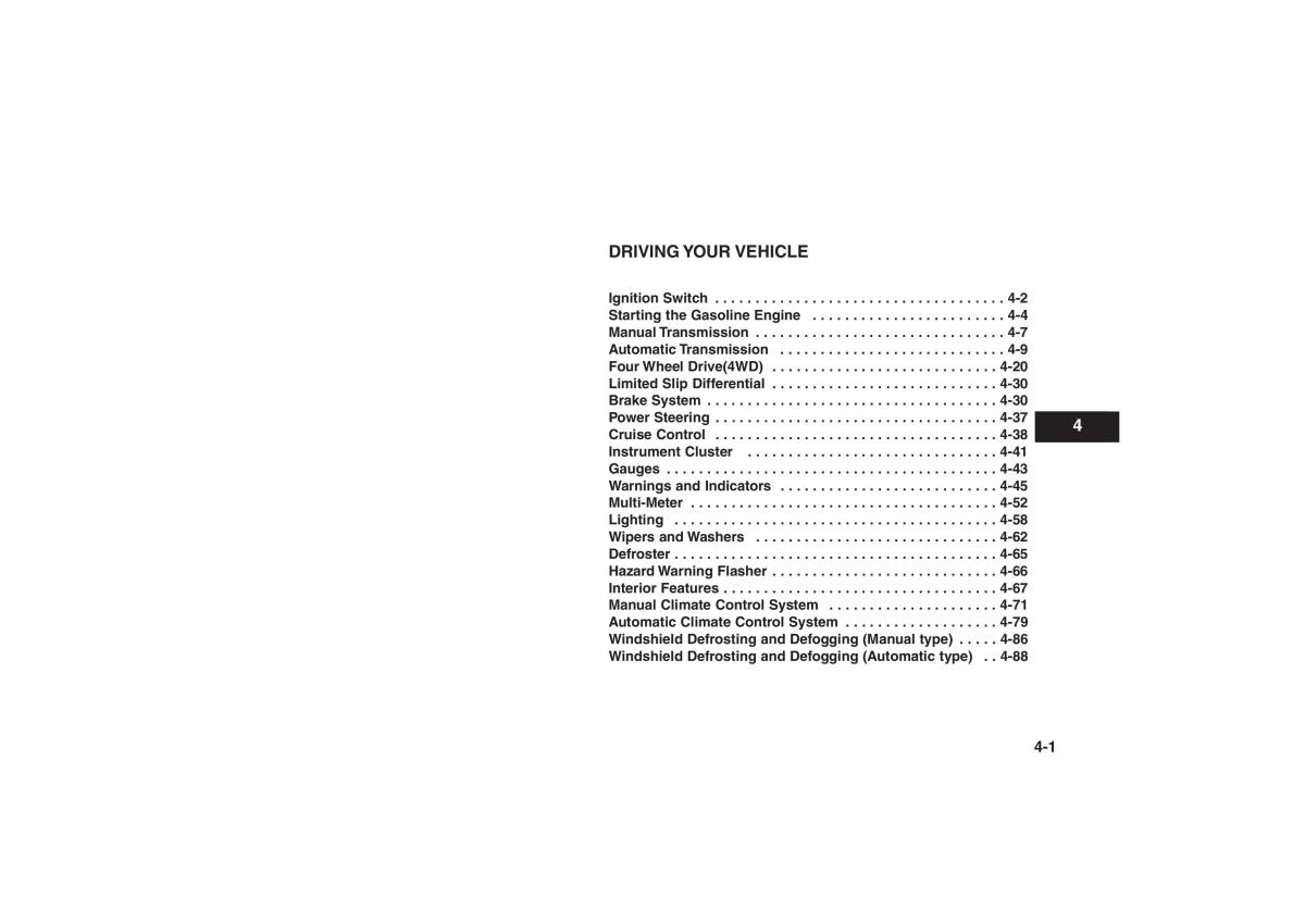 Kia Sorento I 1 owners manual / page 99