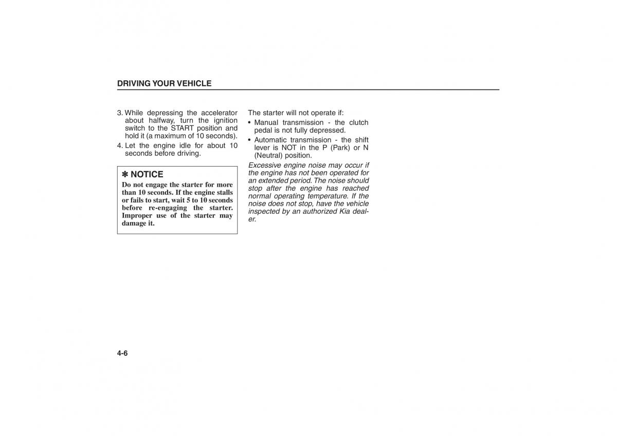 Kia Sorento I 1 owners manual / page 104