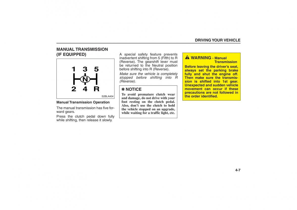 Kia Sorento I 1 owners manual / page 105