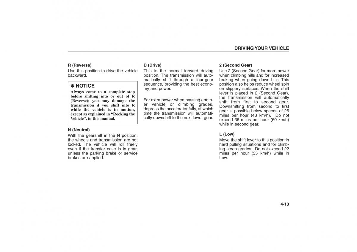 Kia Sorento I 1 owners manual / page 111