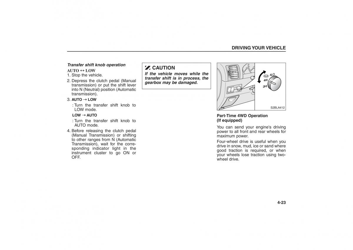 Kia Sorento I 1 owners manual / page 121