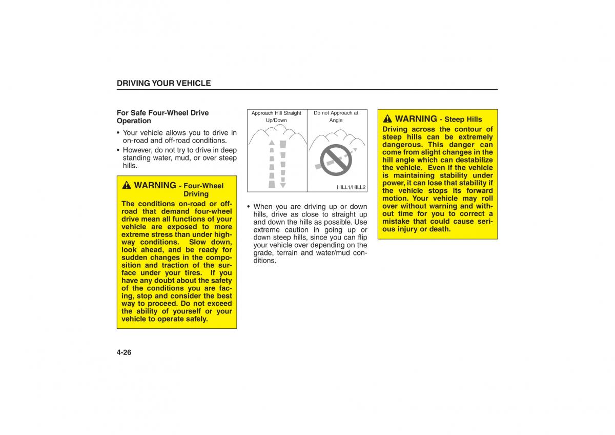 Kia Sorento I 1 owners manual / page 124