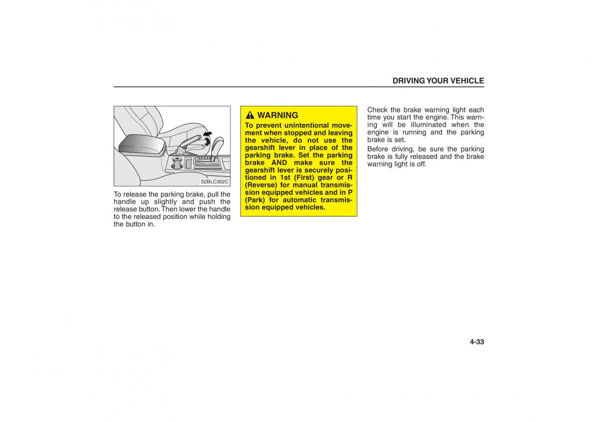 Kia Sorento I 1 owners manual / page 131