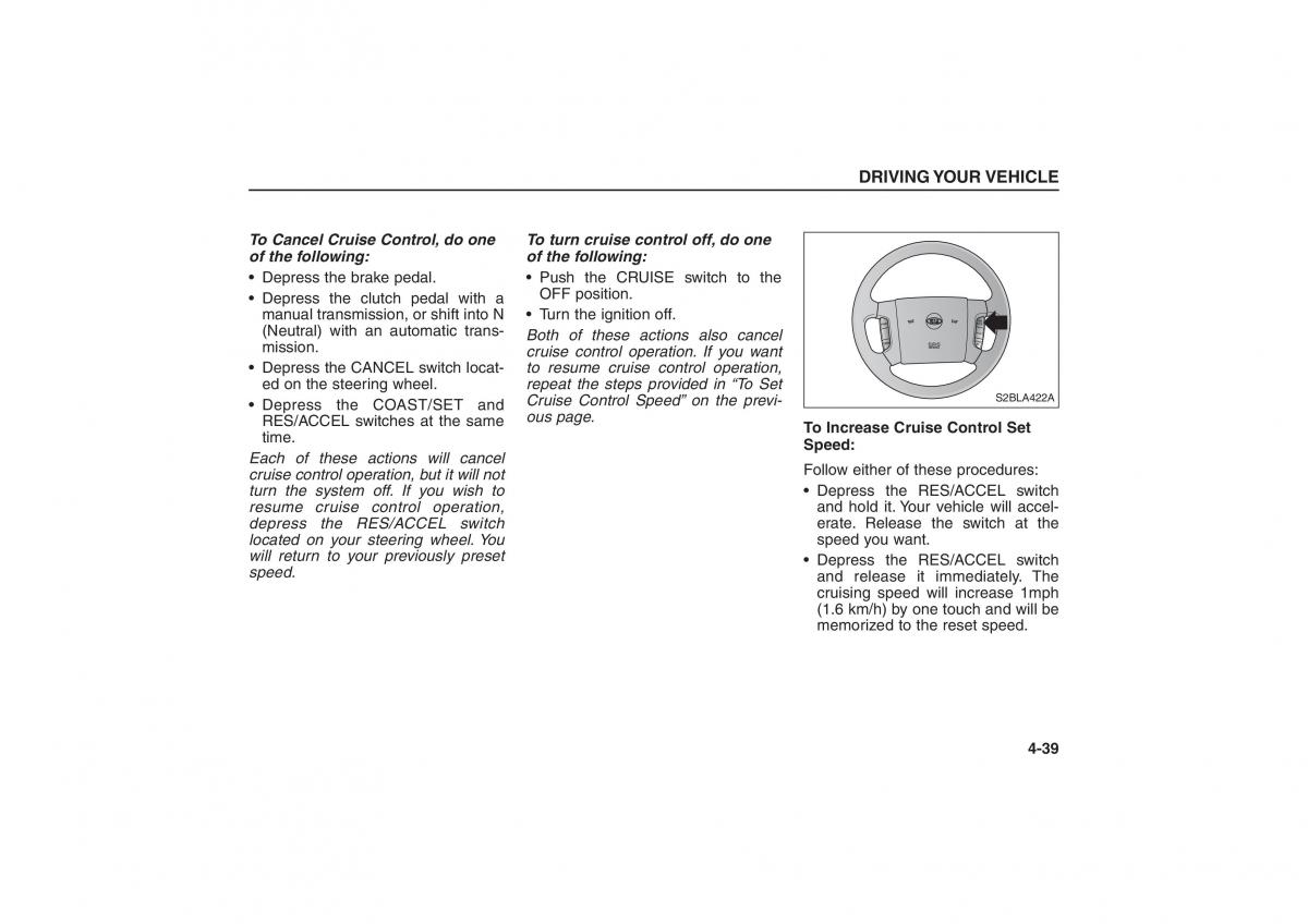 Kia Sorento I 1 owners manual / page 137