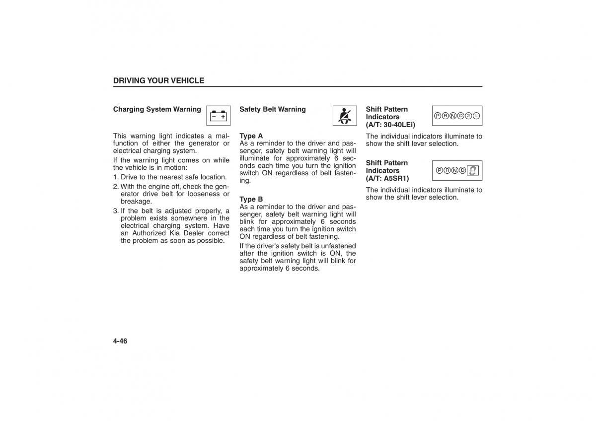 Kia Sorento I 1 owners manual / page 144