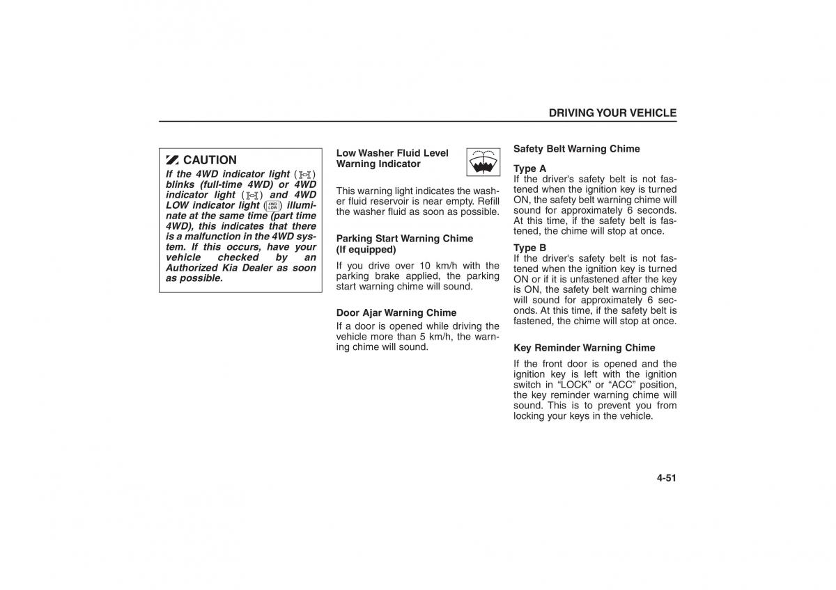 Kia Sorento I 1 owners manual / page 149